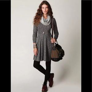 Free People Frances Cocoon Fit & Flare Dress